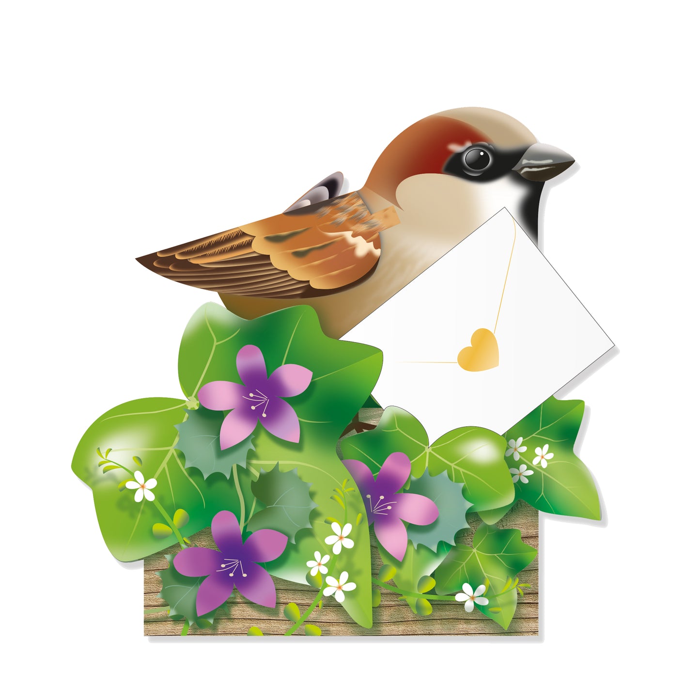 Special Delivery Card - Sparrow