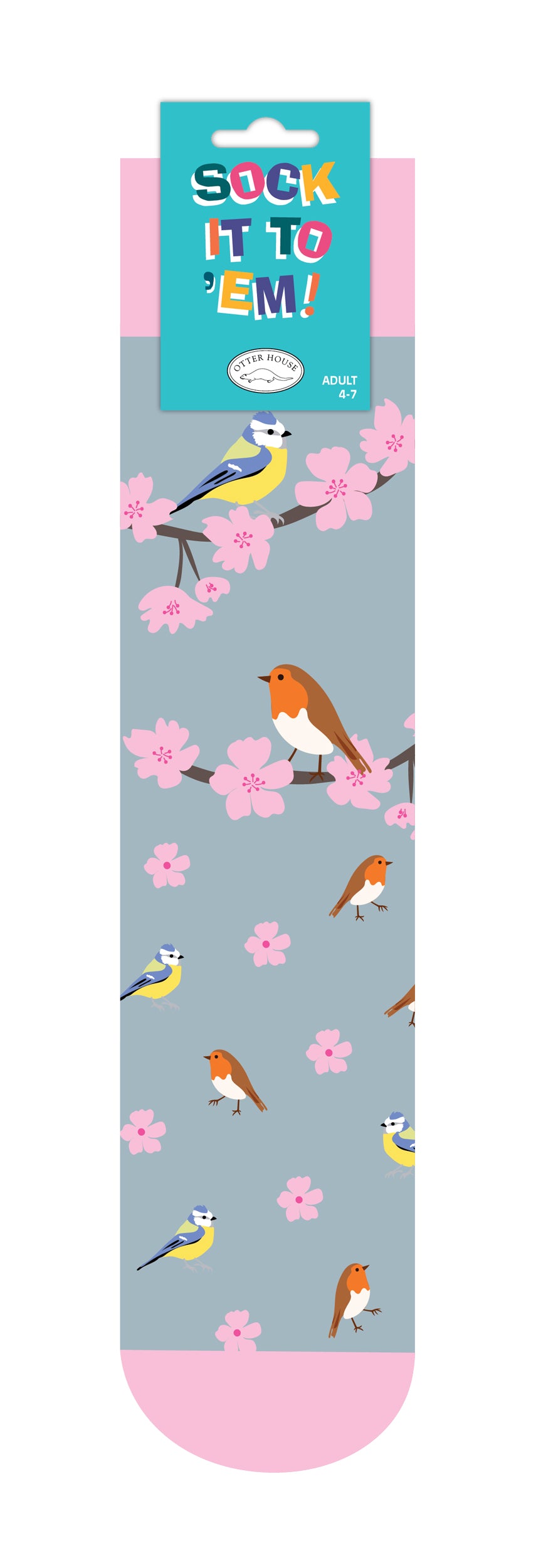 Socks - Birds & Blossom (1 Pair)