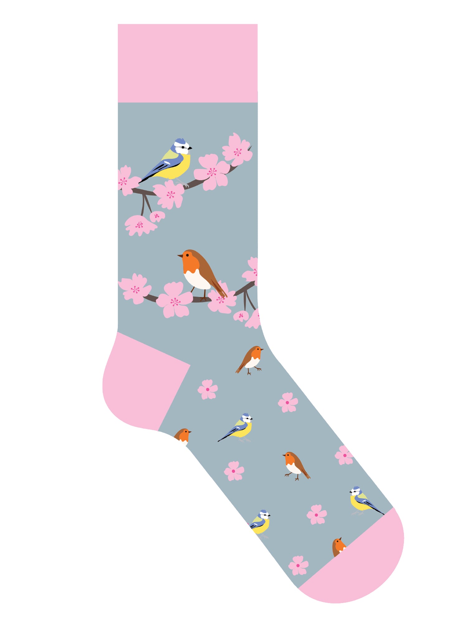 Socks - Birds & Blossom (1 Pair)