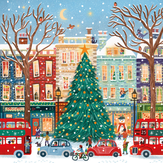 Charity Christmas 10 Card Pack - London Street