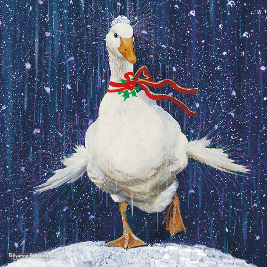 Charity Christmas 10 Card Pack - Christmas Goose