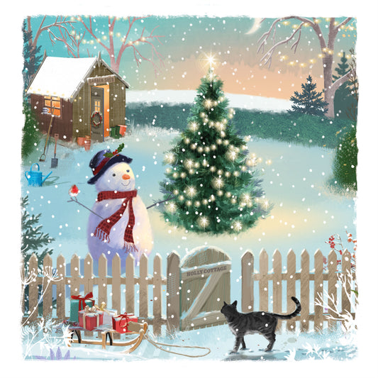 Charity Christmas 10 Card Pack - Holly Cottage Garden