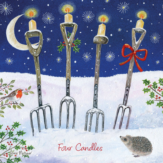 Charity Christmas 10 Card Pack - Four Candles