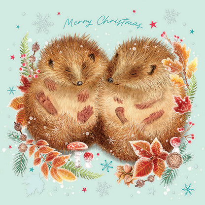 Luxury Charity Christmas Card Twin Pack (10 Cards) - Winter Hibernation