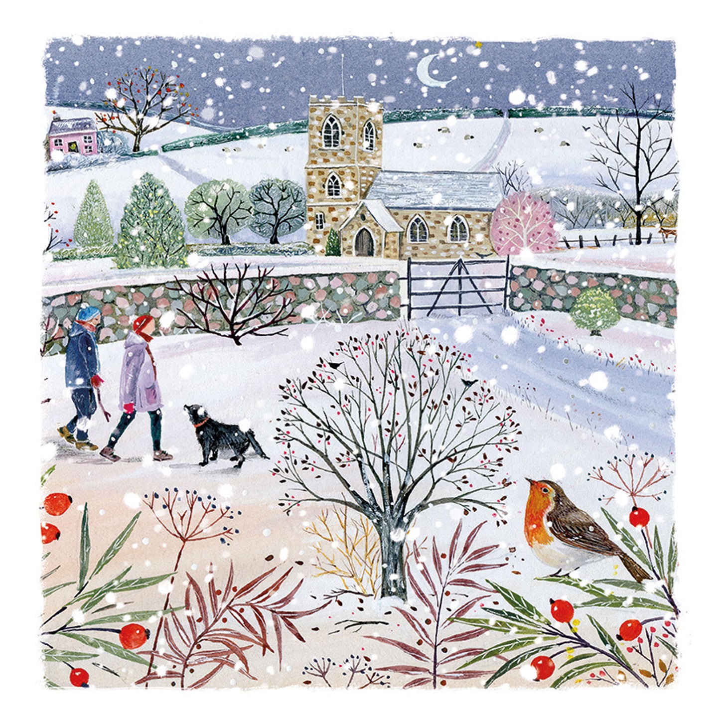 Luxury Charity Christmas Card Twin Pack (10 Cards) - Winter Walk
