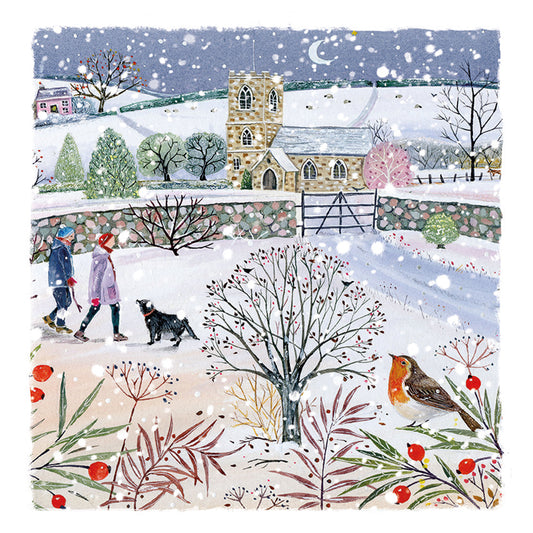 Luxury Charity Christmas Card Twin Pack (10 Cards) - Winter Walk