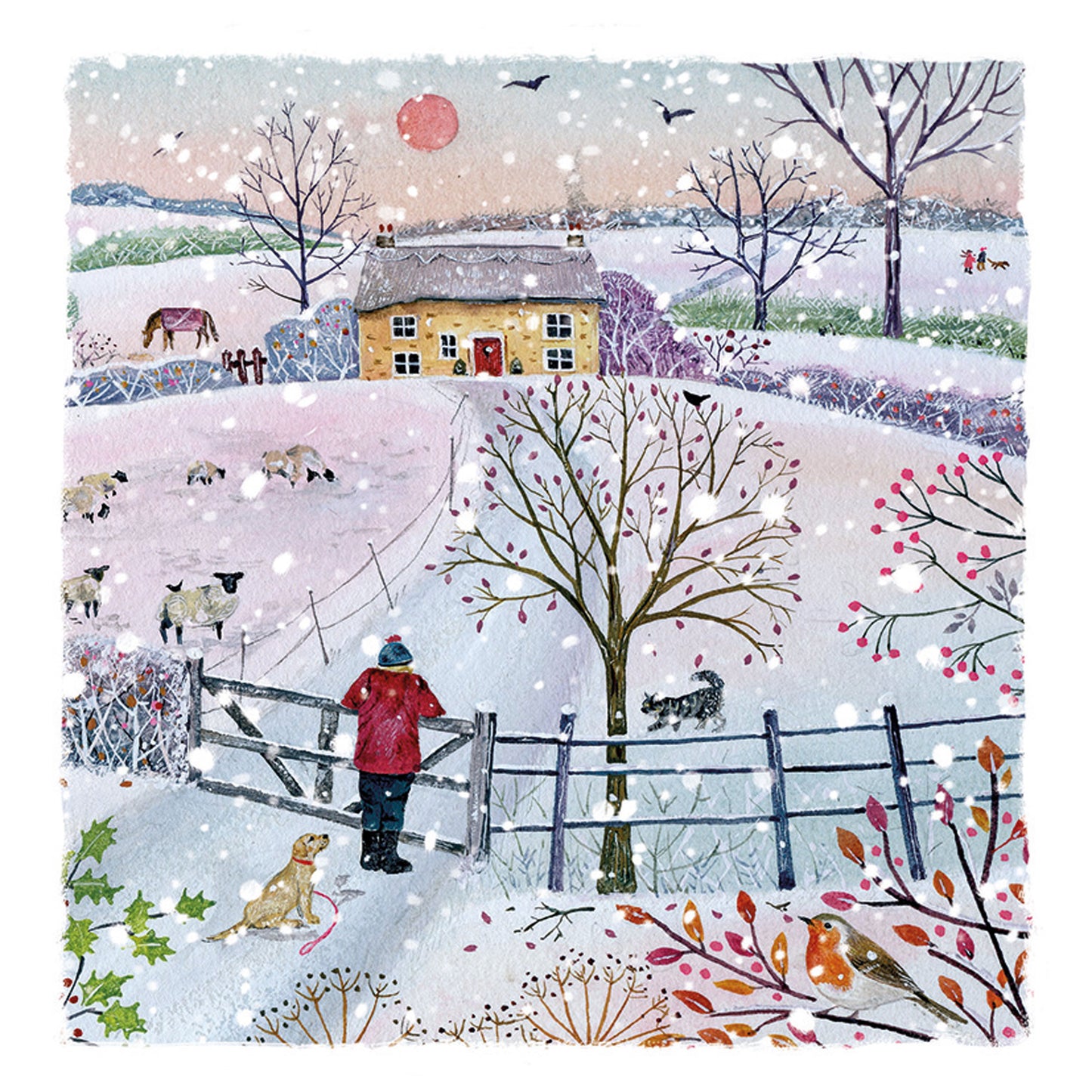 Luxury Charity Christmas Card Twin Pack (10 Cards) - Winter Walk