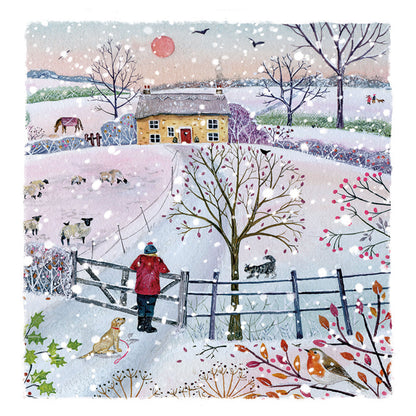 Luxury Charity Christmas Card Twin Pack (10 Cards) - Winter Walk