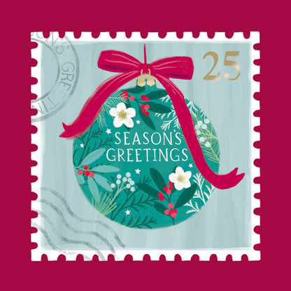 Luxury Charity Christmas Card Twin Pack (10 Cards) - Christmas Stamps