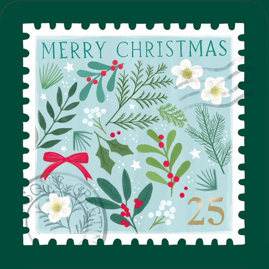 Luxury Charity Christmas 10 Card Pack - Christmas Stamps