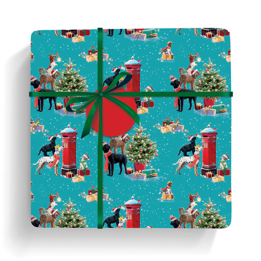 Christmas Wrap & Tags - Little Helpers (5 Sheets & 5 Tags)