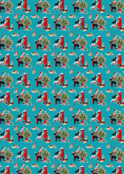 Christmas Wrap & Tags - Little Helpers (5 Sheets & 5 Tags)