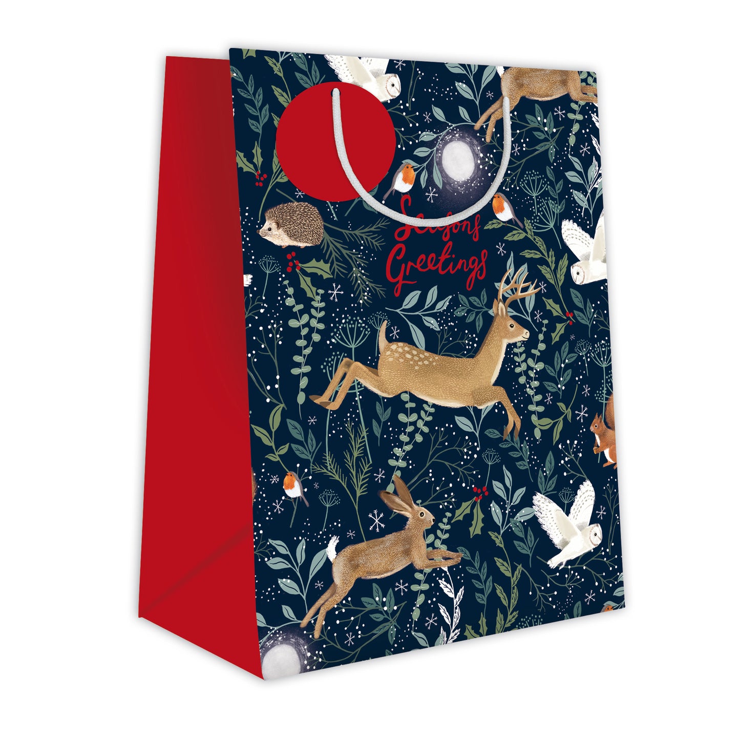 Xmas Gift Bag (Large) - Wildlife & Foliage