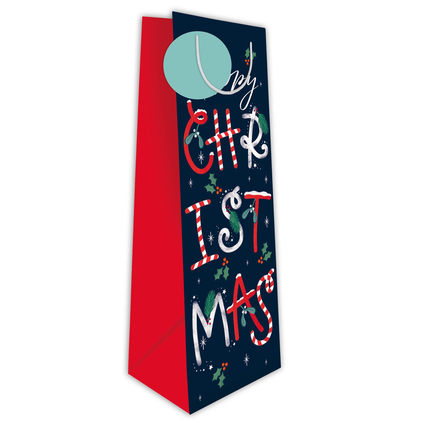 Xmas Bottle Gift Bag - Christmas