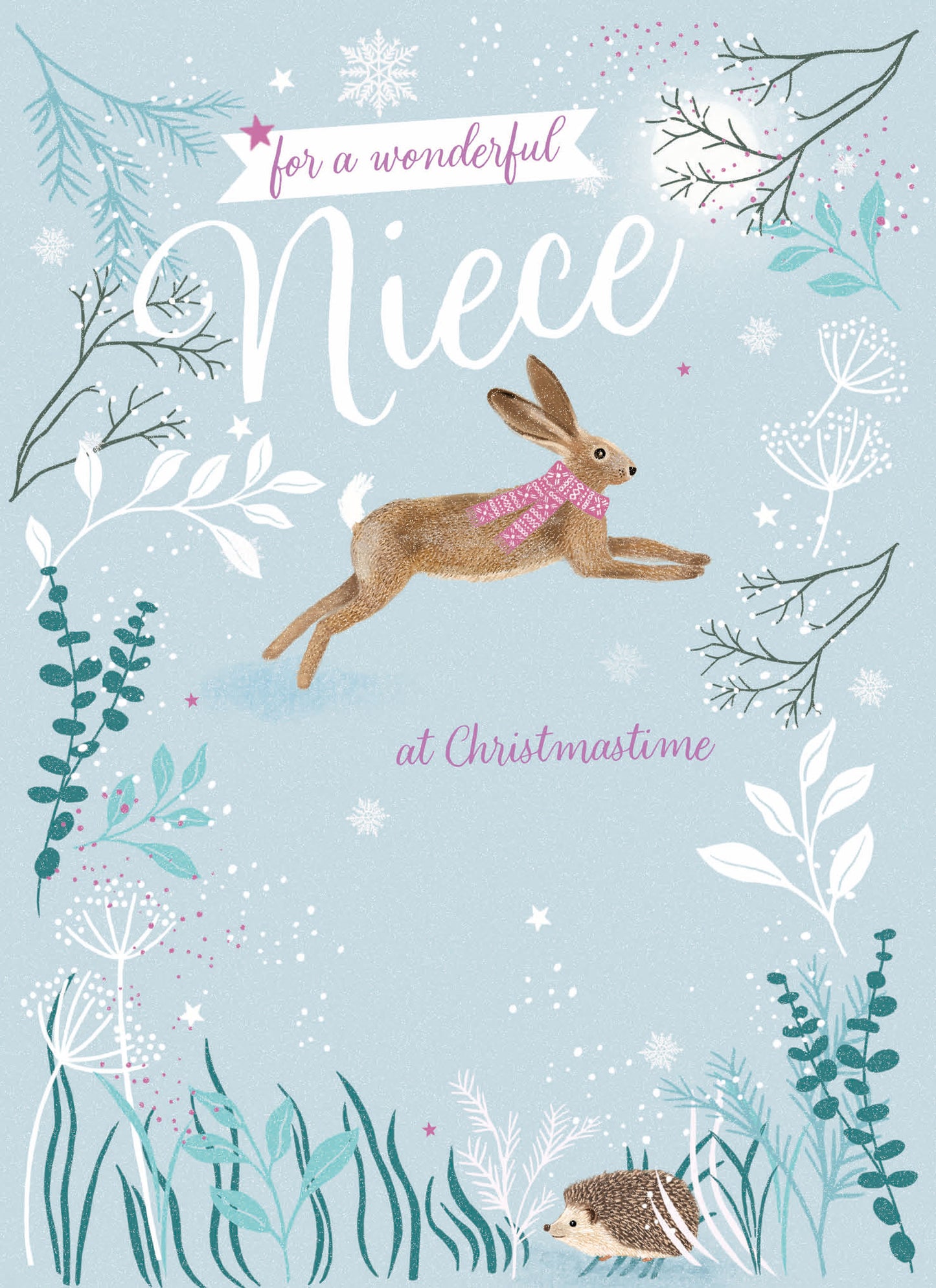 Christmas Card (Single) -  Niece - Bunny