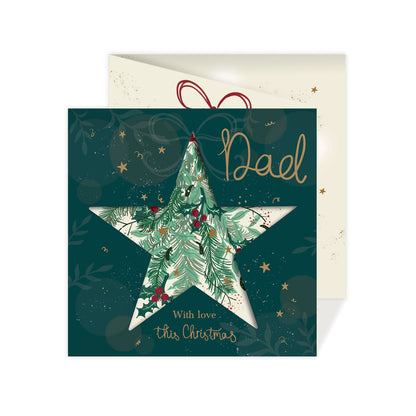 Christmas Card (Single) -  Dad - Star