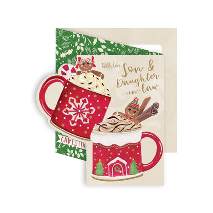 Christmas Card (Single) -  Son & Dil - Hot Chocolate Mugs