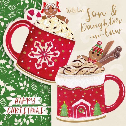 Christmas Card (Single) -  Son & Dil - Hot Chocolate Mugs