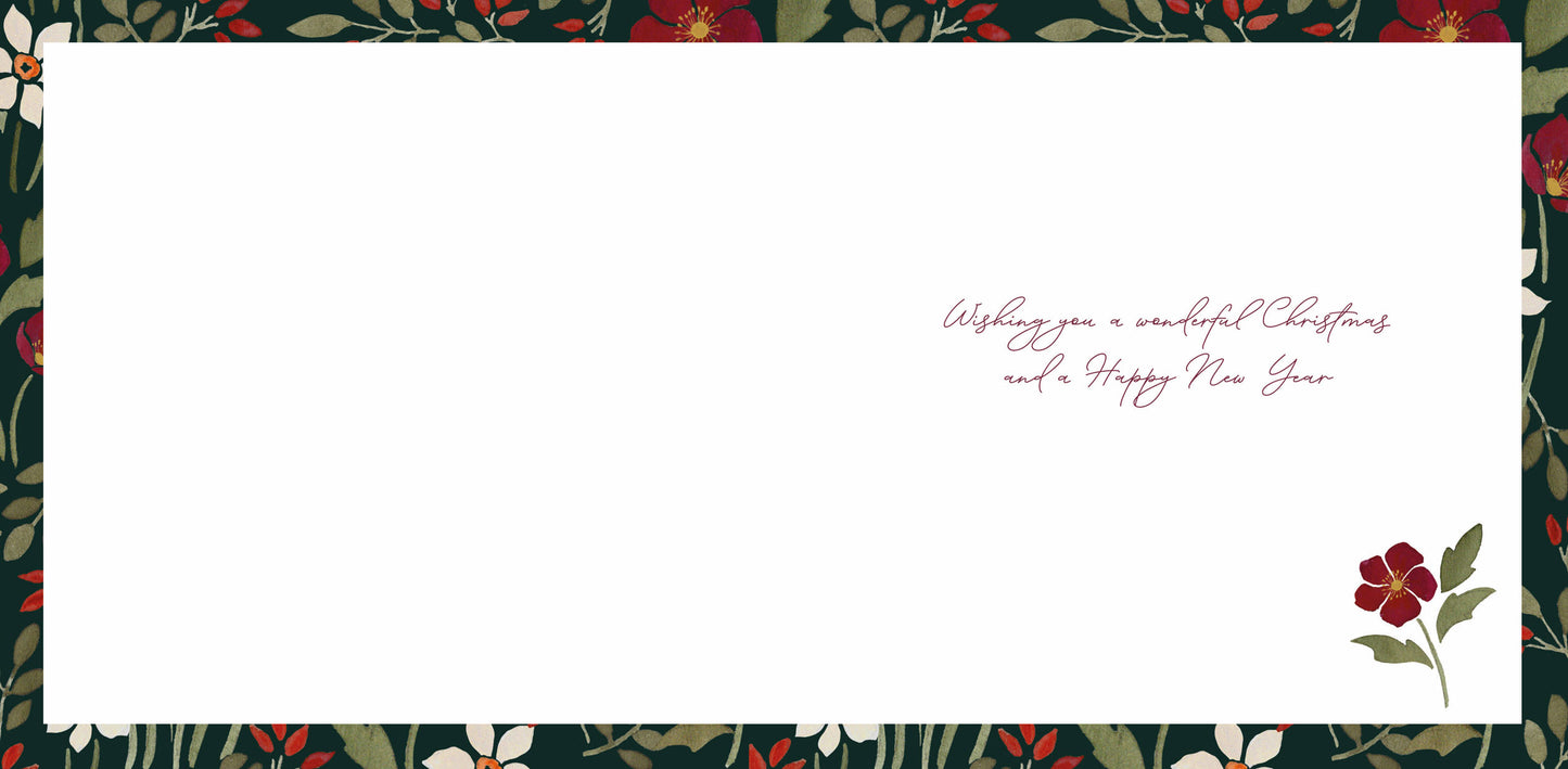Christmas Card (Single) -  To The Both Of You - Floral