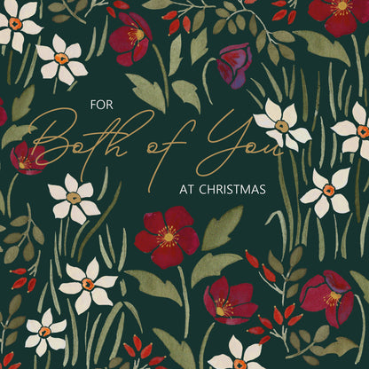 Christmas Card (Single) -  To The Both Of You - Floral