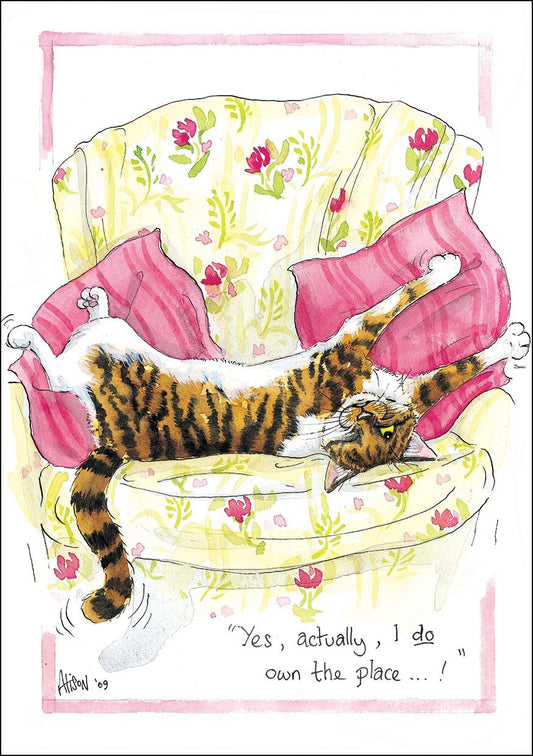 Alison's Animals Card - Yes, actually I do own the place (Splimple - 150x210mm)