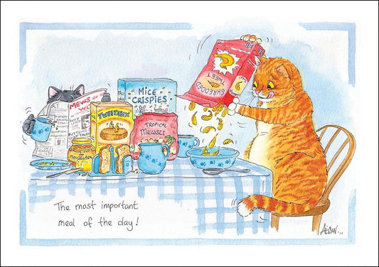 Alison's Animals Card - Most important meal of the day (Splimple - 150x210mm)