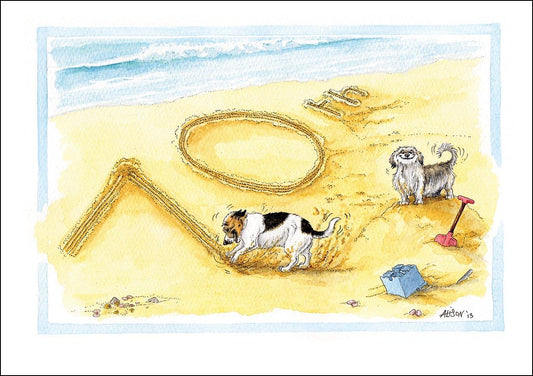 Alison's Animals Card - Happy 70th (Splimple - 150x210mm)