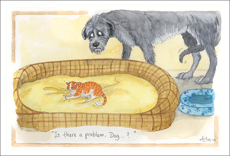 Alison's Animals Card - Is there a problem dog? (Splimple - 150x210mm)