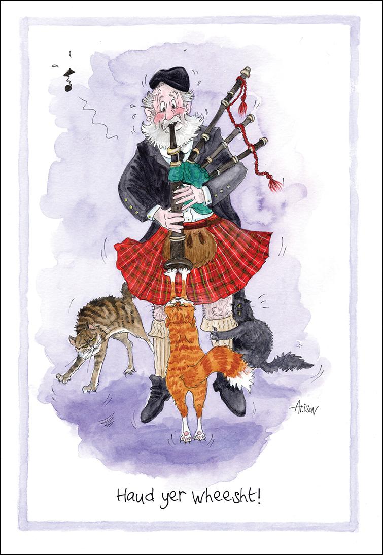 Alison's Animals Card - Haud yer wheesht (Splimple - 150x210mm)