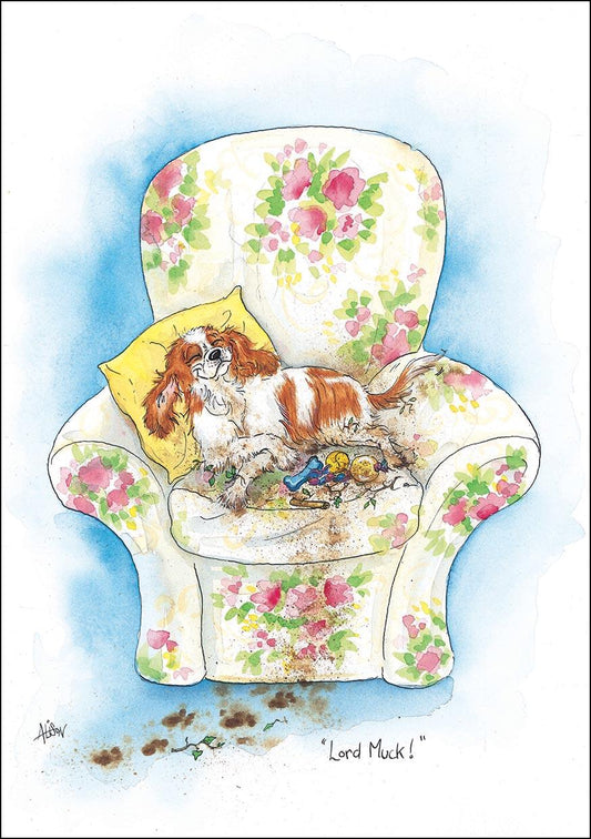 Alison's Animals Card - Lord Muck (Splimple - 150x210mm)