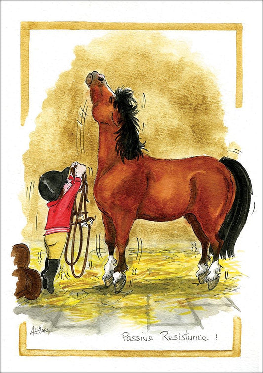 Alison's Animals Card - Passive resistance (Splimple - 150x210mm)