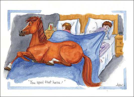 Alison's Animals Card - You spoil that horse (Splimple - 150x210mm)