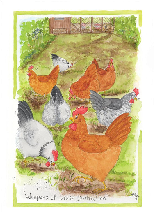 Alison's Animals Card - Weapons of grass destruction (Splimple - 150x210mm)