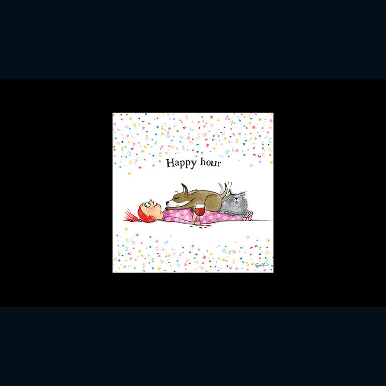 Red and Howling Card - Happy hour (Splimple)