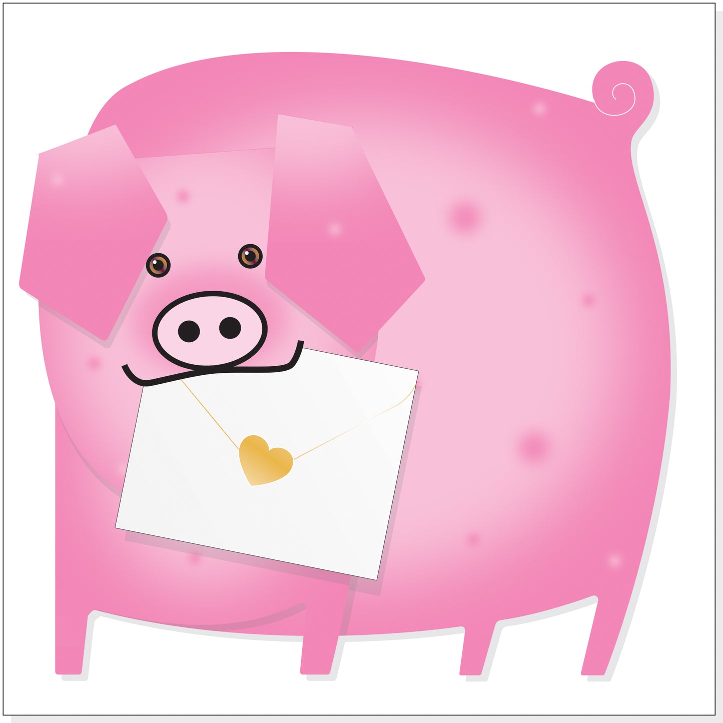 Special Delivery Card Collection - Wildlife - Piggy