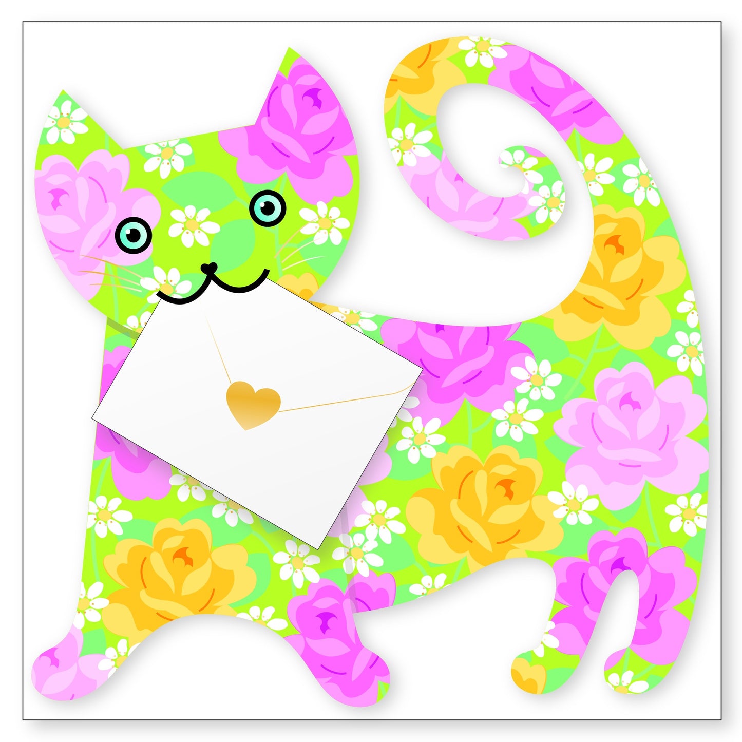 Special Delivery Card Collection - Cat - Rose