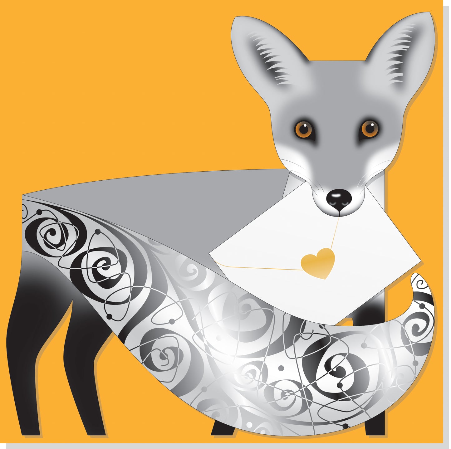 Special Delivery Card Collection - Fox - Silver