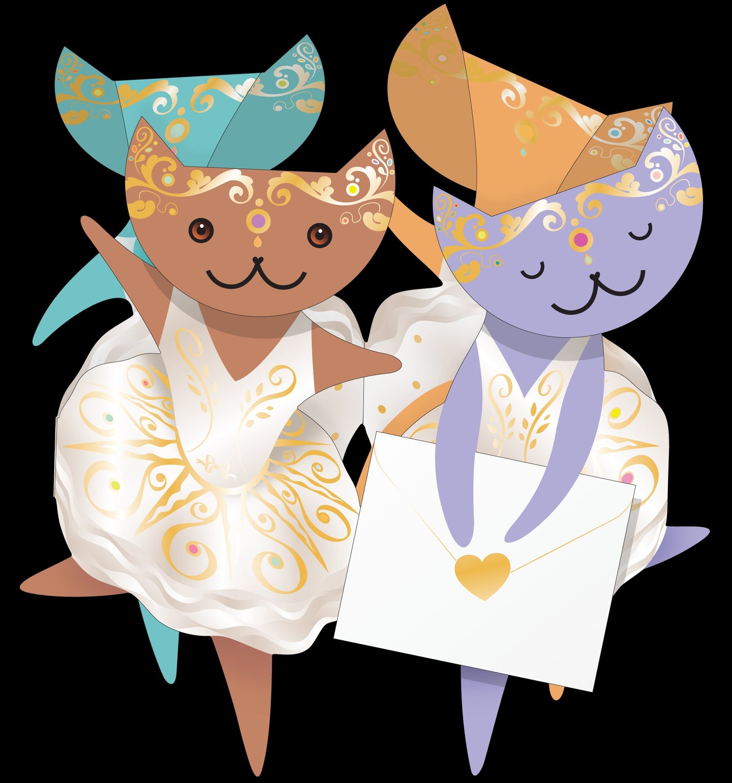 Special Delivery Card Collection - Cat - Ballet Cats