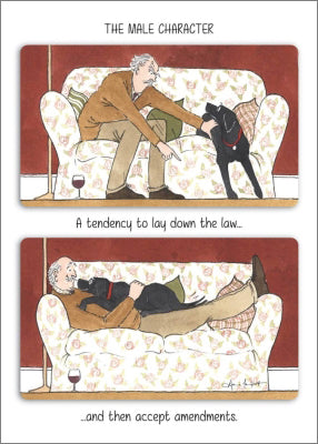 Tottering By Gently Card - A Tendancy To Lay Down The Law