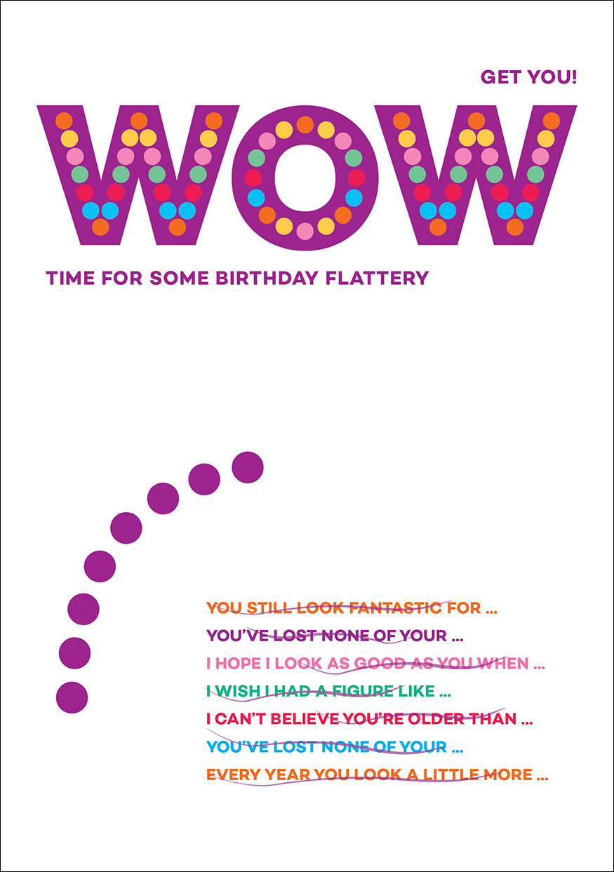 Wordies Card - WOW (Splimple)