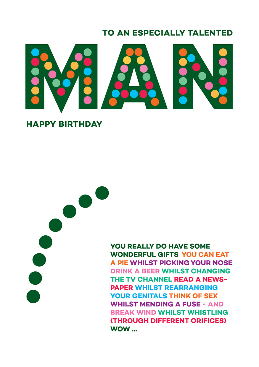 Wordies Card - MAN (Splimple)