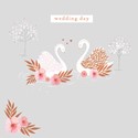 Wedding Card - Swans
