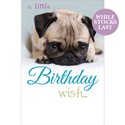 Dinkies Mini Card - Cute Pug Puppy