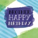 Family Circle Card - Colour Wash & Text (Brother)