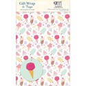 Gift Wrap & Tags - Ice Cream Treats (2 Sheets & 2 Tags)