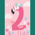 Rainbow Pops Card Collection - Flamingo (Age 2)
