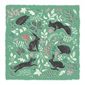 RSPB Natures Print Card - Floral Pattern Animals