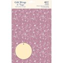 Gift Wrap & Tags - Monochrome Birds (2 Sheets & 2 Tags)