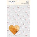 Gift Wrap & Tags - Swans (2 Sheets & 2 Tags)