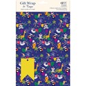 Gift Wrap & Tags - Animals & Presents (2 Sheets & 2 Tags)
